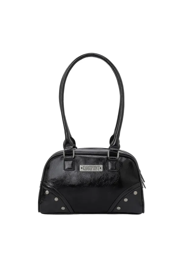 Stud Boston Bag (black)