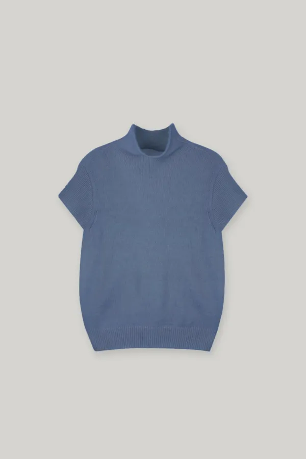 Vietta Half Sleeve Wool Knit Top