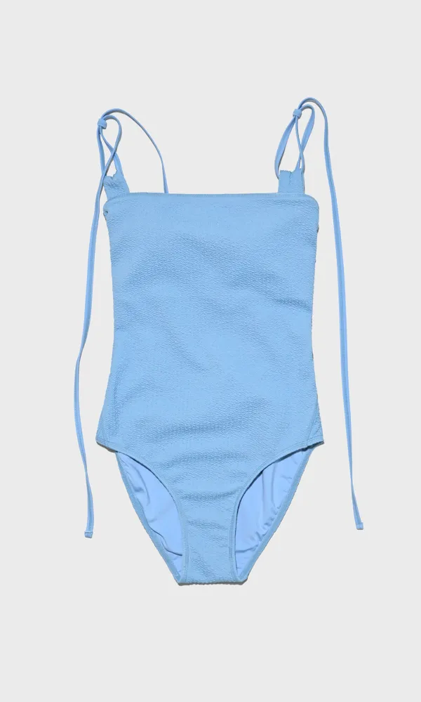 Ananas Back Open One Piece_Serenity Blue