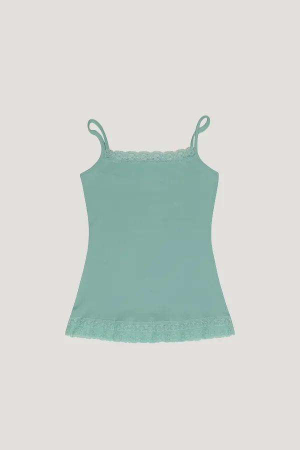 Bella Lace Cami (mint)