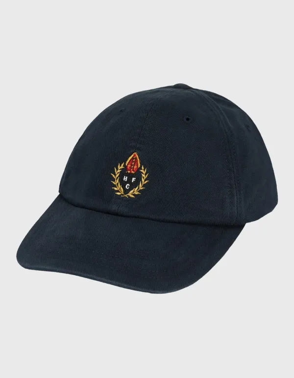 CREST WASHED TWILL CAP / Navy