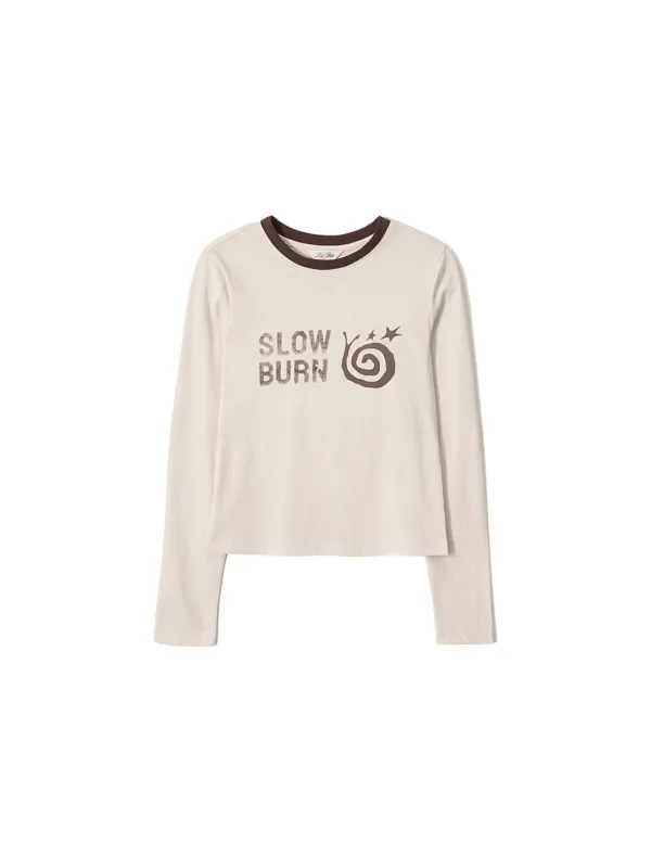 Slow Burn Tee Ivory