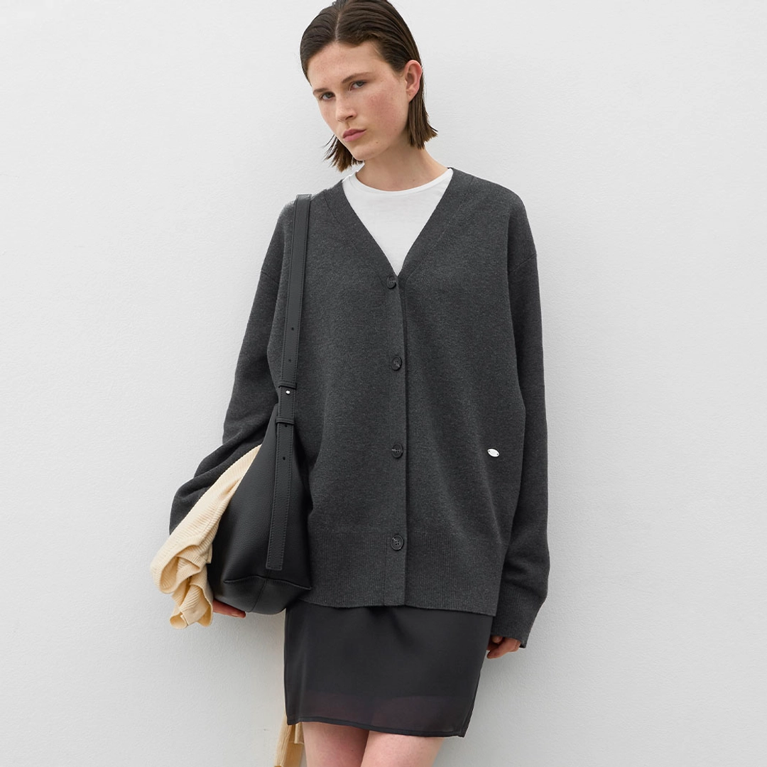 아뜰리에 나인 (CD-2217)ESSENTIAL OVERFIT KNIT CARDIGAN 상품 이미지 2