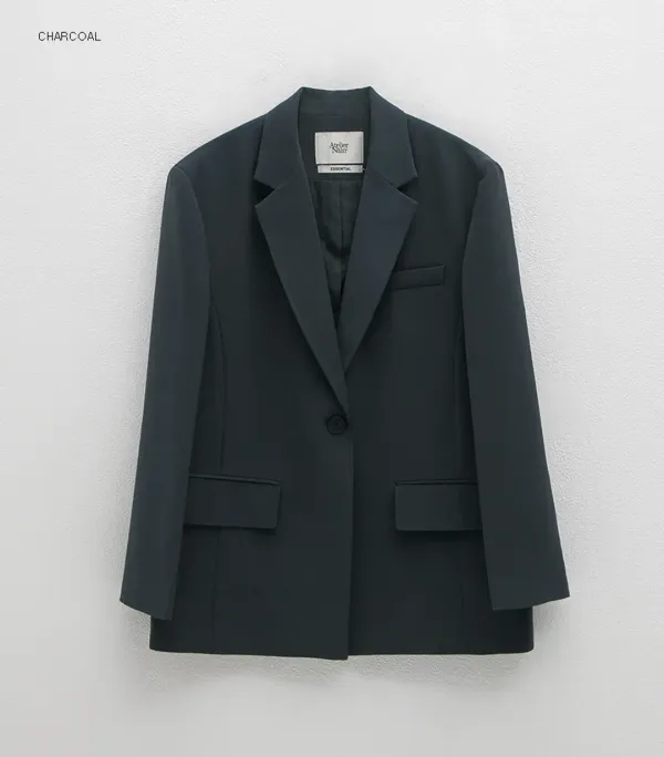 (JK-3015)ESSENTIAL WIDE SET-UP JACKET