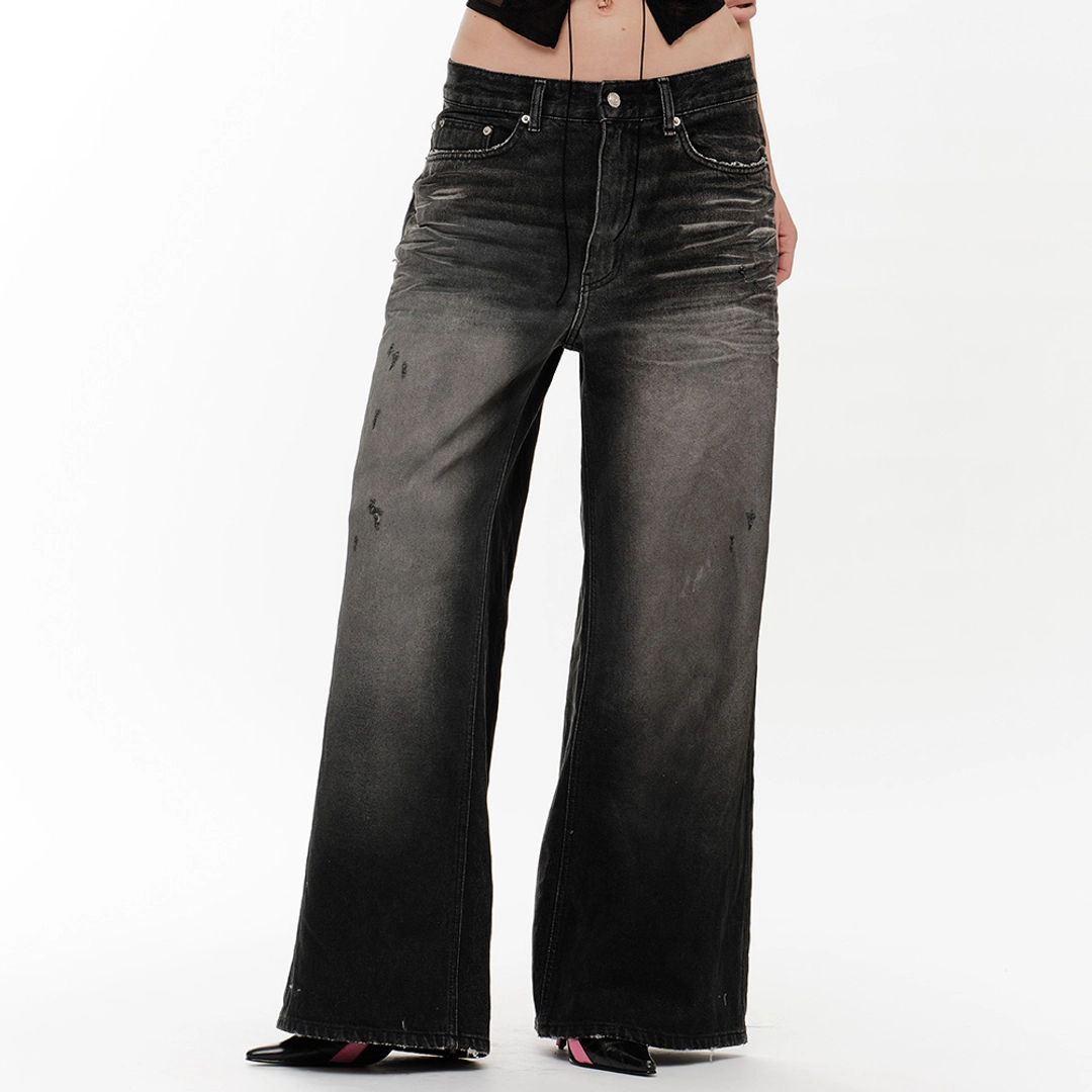 2000아카이브 [셀럽착용]SNYDER WIDE DENIM (DARK BLUE) 상품 이미지 1
