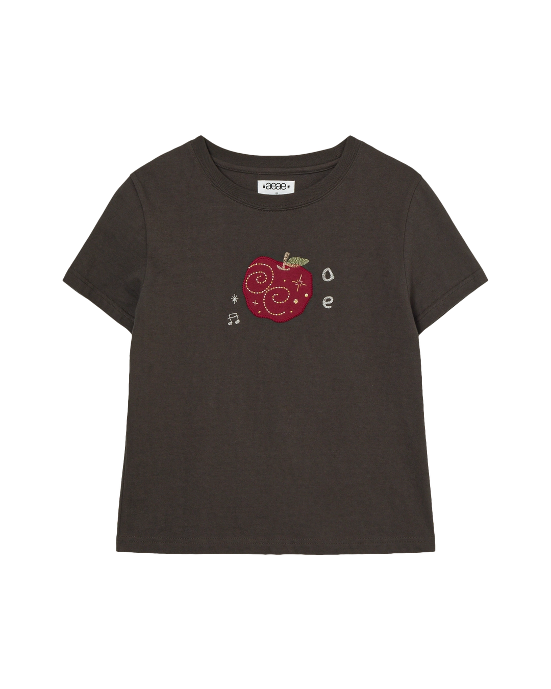 에이이에이이 [6/4 예약발송] RINGO TEE [DARK BROWN] 상품 이미지 1