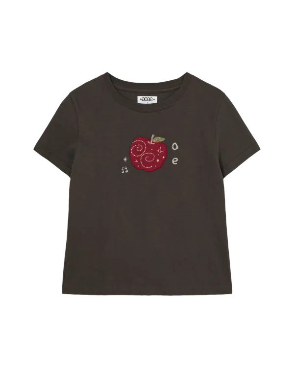 [6/4 예약발송] RINGO TEE [DARK BROWN]