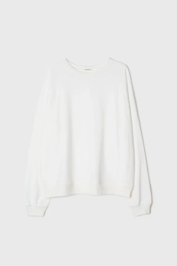 Cotton Stitch Long T-shirt (White)