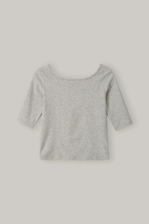 Archive Boatneck Tee(Melange)