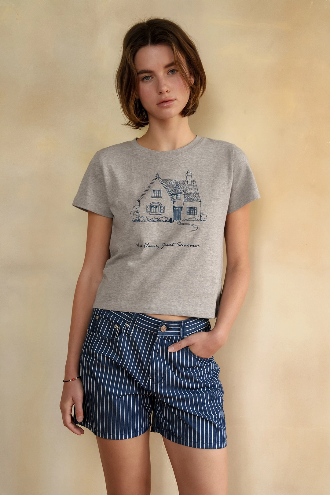 샤드라마 MAISON DE SUMMER T-SHIRT [GRAY] 상품 이미지 2