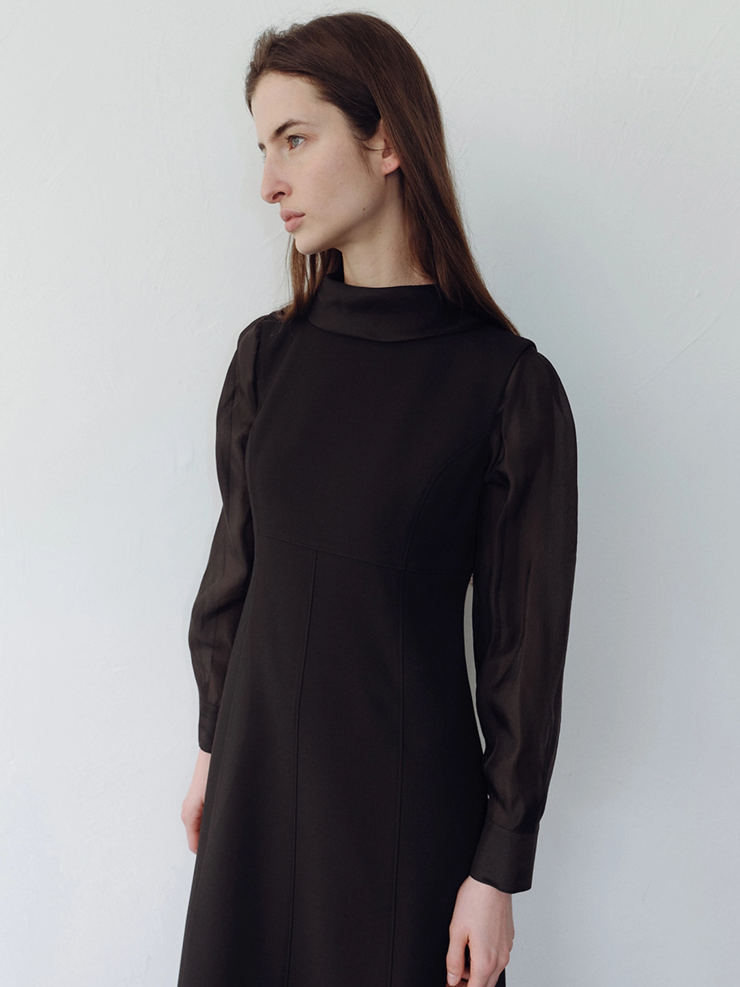 오떼뜨 ORGANZA SHEER CUPRA TIE BLOUSE_2COLOR 상품 이미지 1