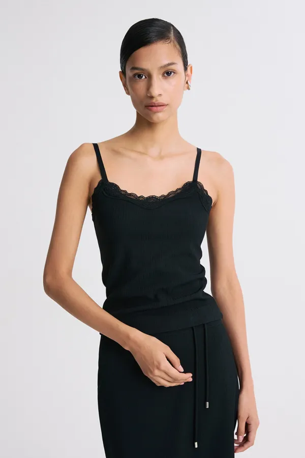 RIBBED KNIT TANK TOP