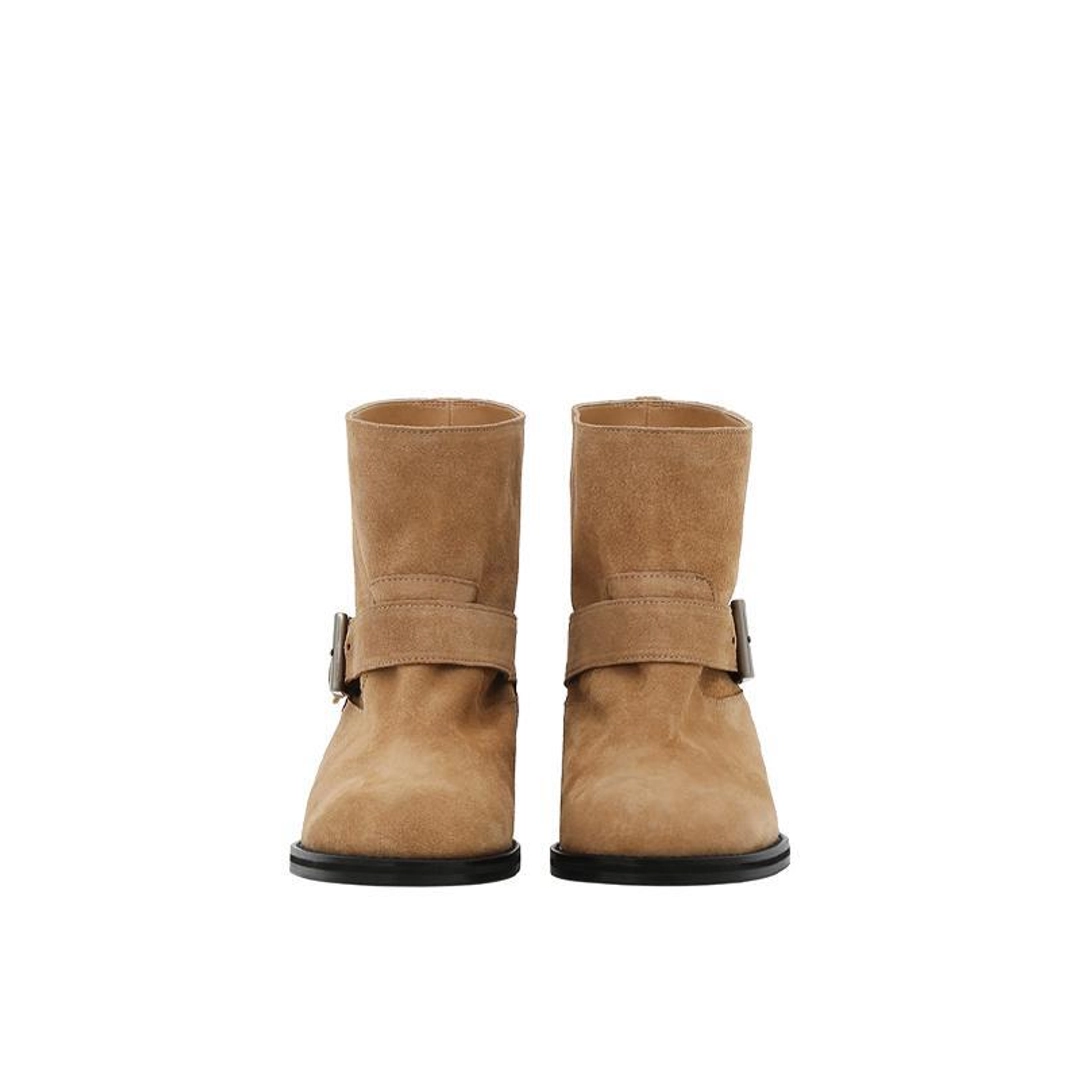 미닛뮤트 shorty buckle boots - suede beige 상품 이미지 3