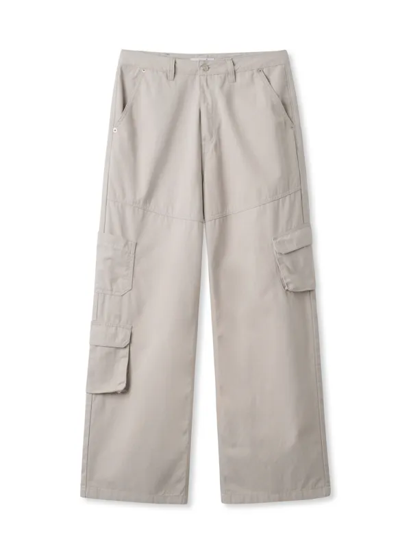 WASHED CARGO PANTS (GREIGE)
