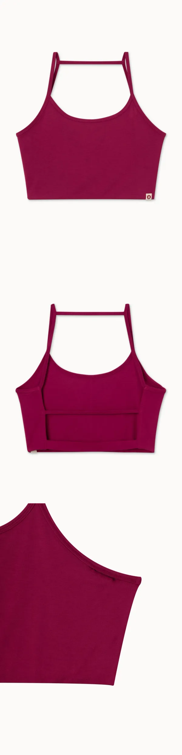 String trio bra top #2_Persian Red