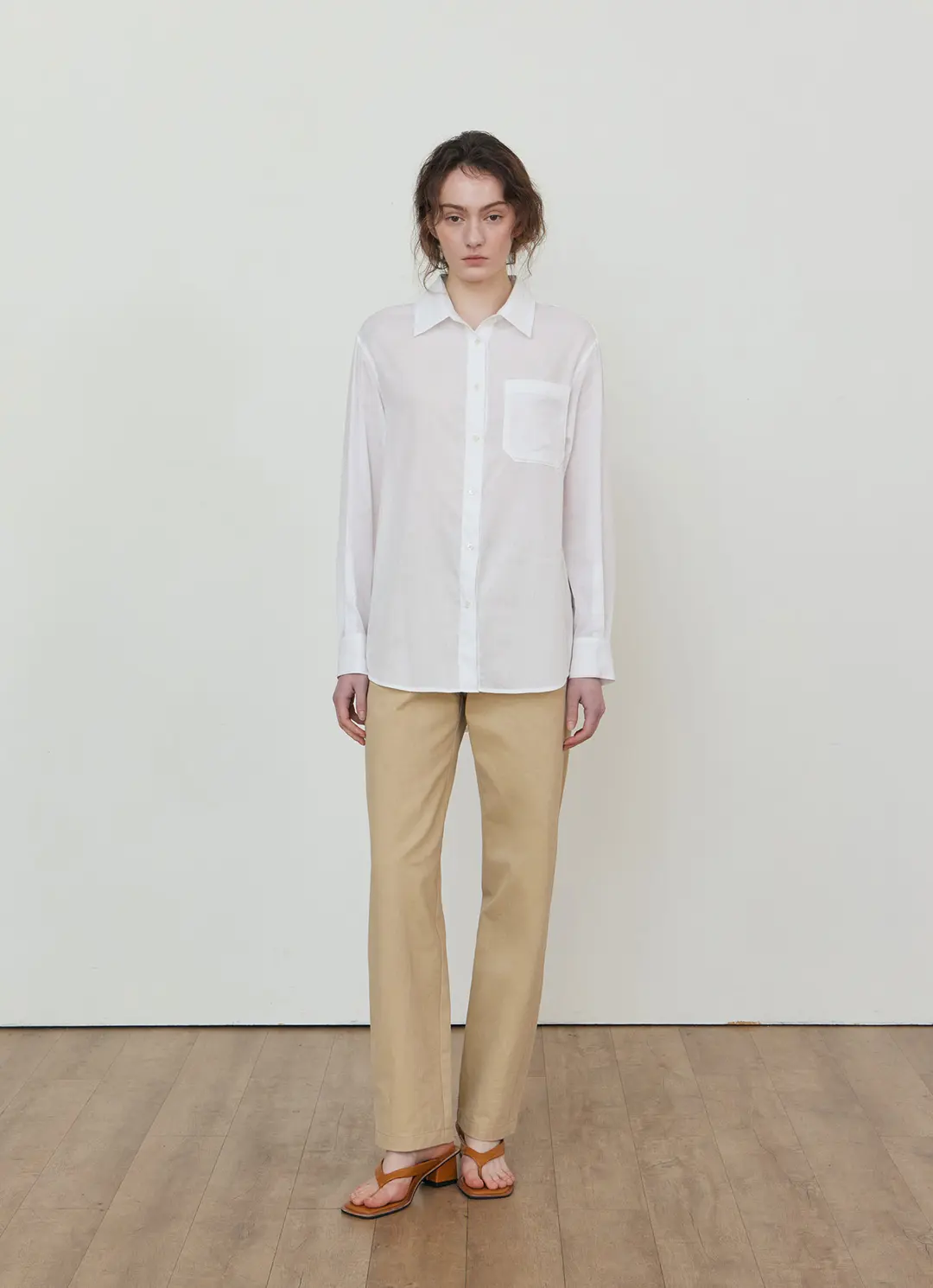 스텝어라운드 Pigment washing panel pants_BEIGE 상품 이미지 2