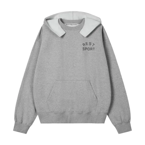 HOODED SWEATSHIRT - GREY