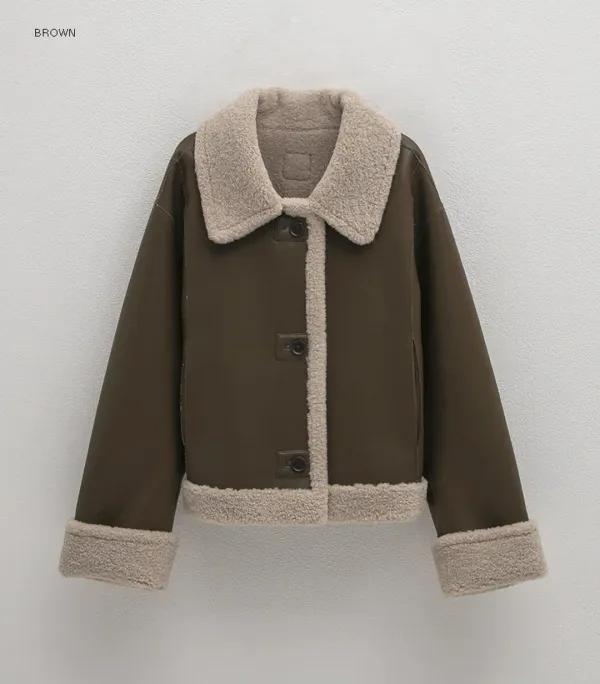 (JK-2988)REVERSIBLE MUSTANG SHORT JACKET