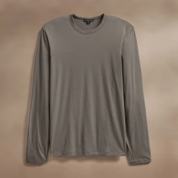 Luxe Lotus Jersey Long Sleeve - Granite