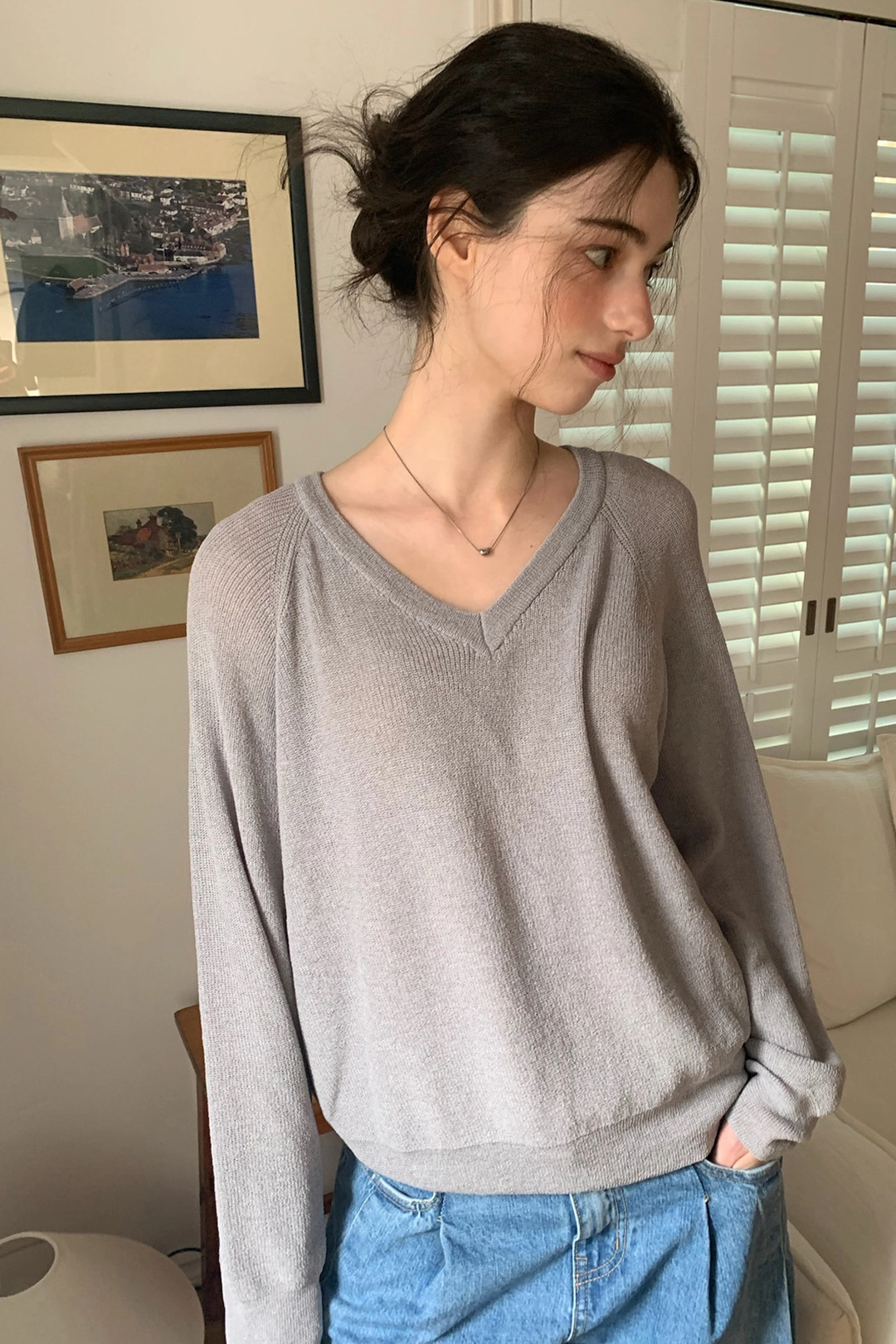 리리수 Breeze Knitsweater / Ash Grey 상품 이미지 3