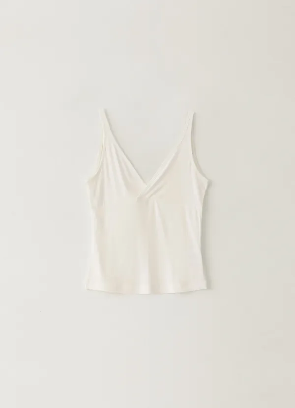 11TH / Spandex V-neck Sleeveless - Ivory