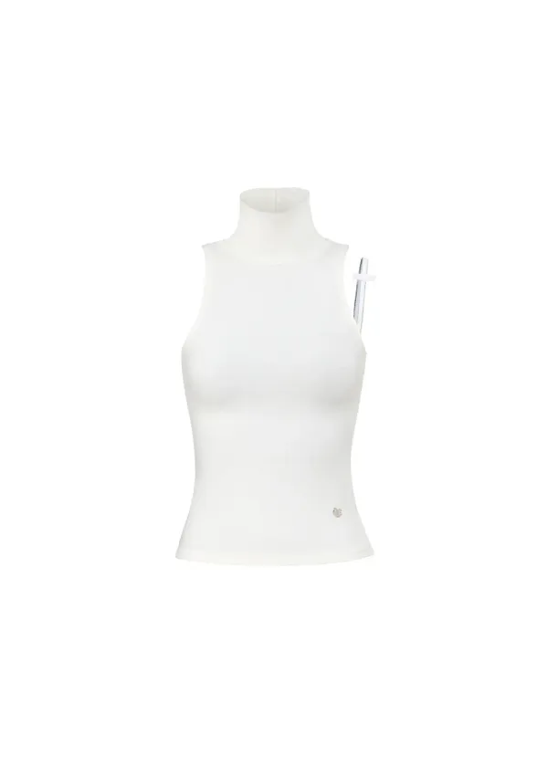 B.TINY RIBBON KNIT [WHITE]