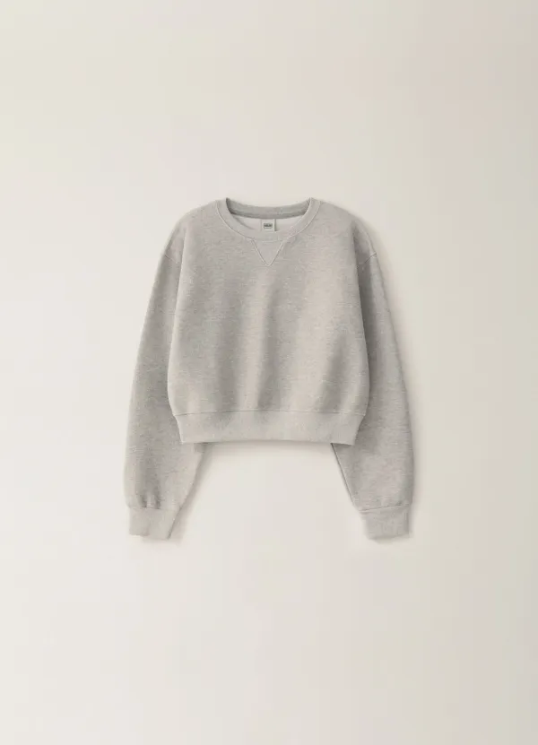 Jacquard Embroidery Sweatshirt - Gray