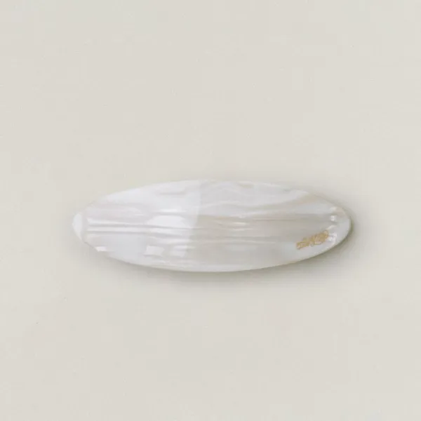BARRETTE OVALE IVORY