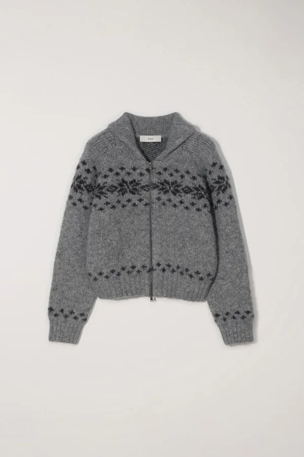 UNISEX COWICHAN CARDIGAN MELANGE GREY
