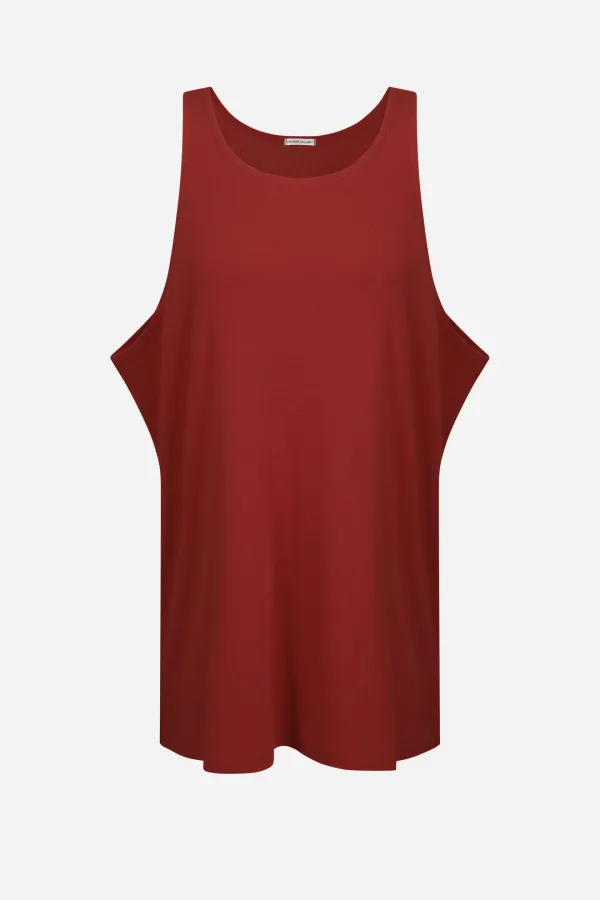 25SS silhouette sleeveless top