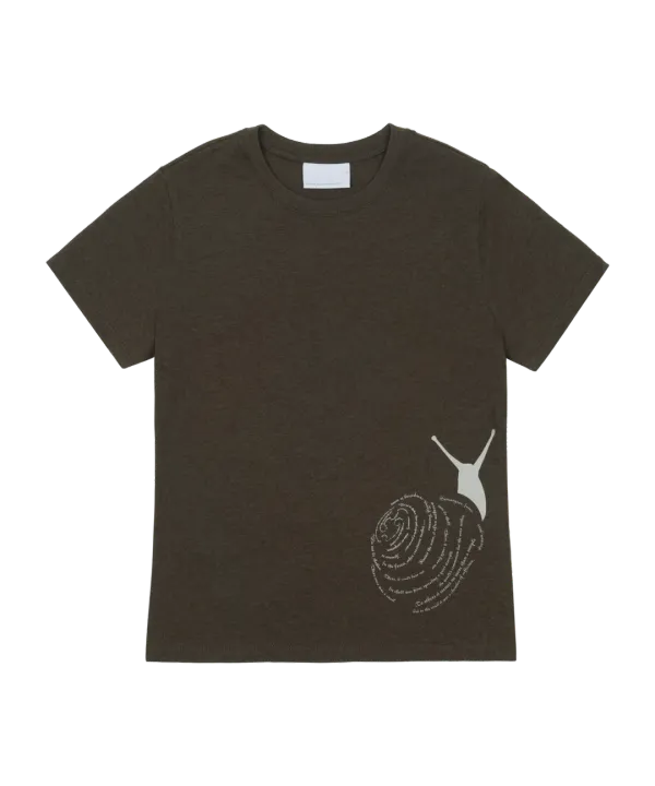 SNAIL T-SHIRT_0 [MELANGE BROWN]