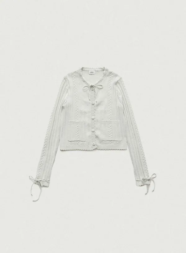 Nellia Ribbon Cardigan_Mint