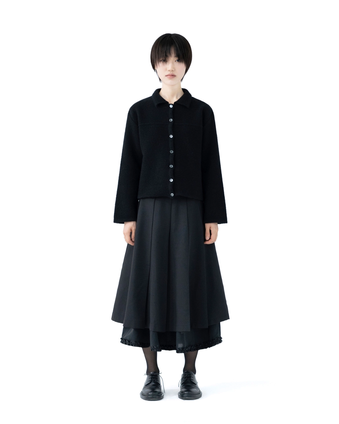 유노이아 classic collar knit cardigan 상품 이미지 2