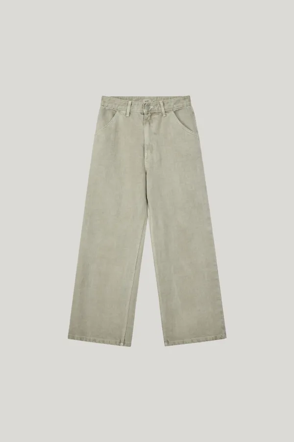 [소연달 착용] hammer dying denim pants_light beige [06/12 예약배송]
