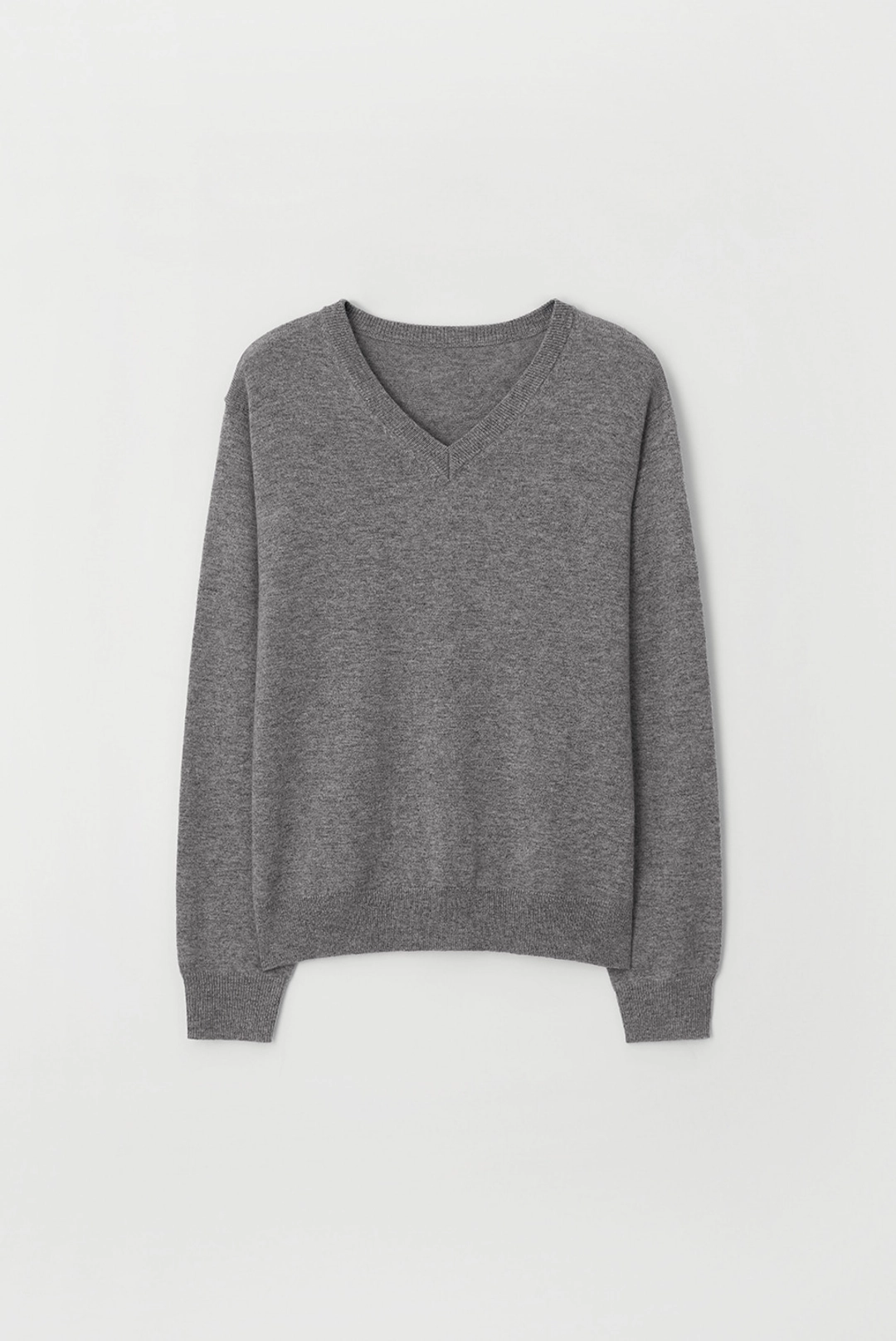 브렌다 브렌든 layered v neck knit - grey 상품 이미지 2