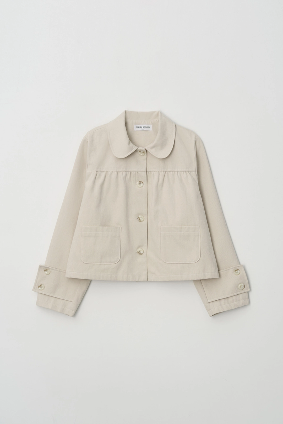 브렌다 브렌든 A shirring jacket - cream 상품 이미지 2