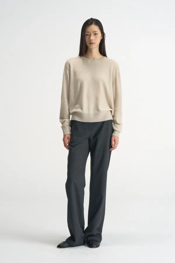 90s Straight Slacks_Charcoal