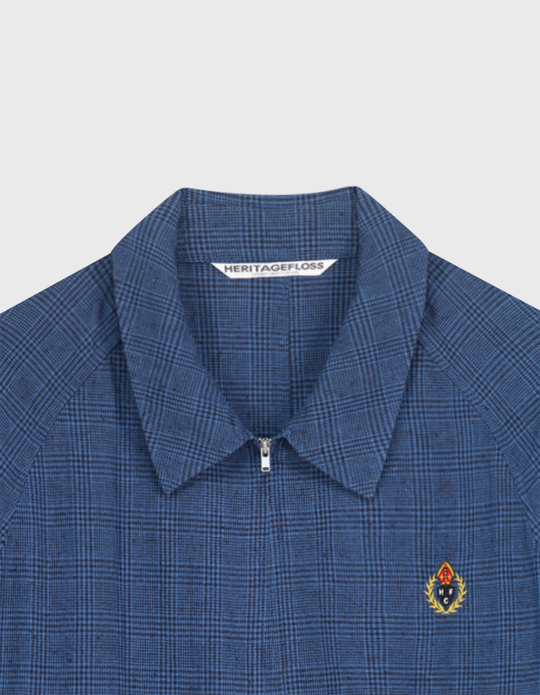 헤리티지플로스 CREST WASHED CHECK BLOUSON JACKET / Blue 상품 이미지 2