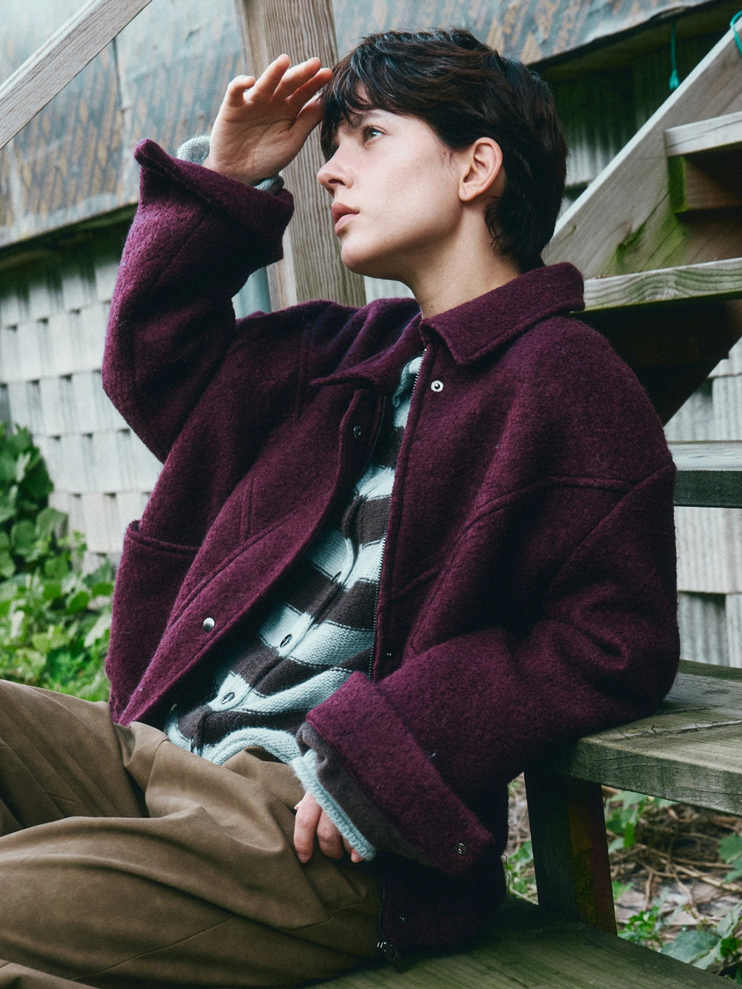 리볼드 Terry Wool JK_(Purple) 상품 이미지 2