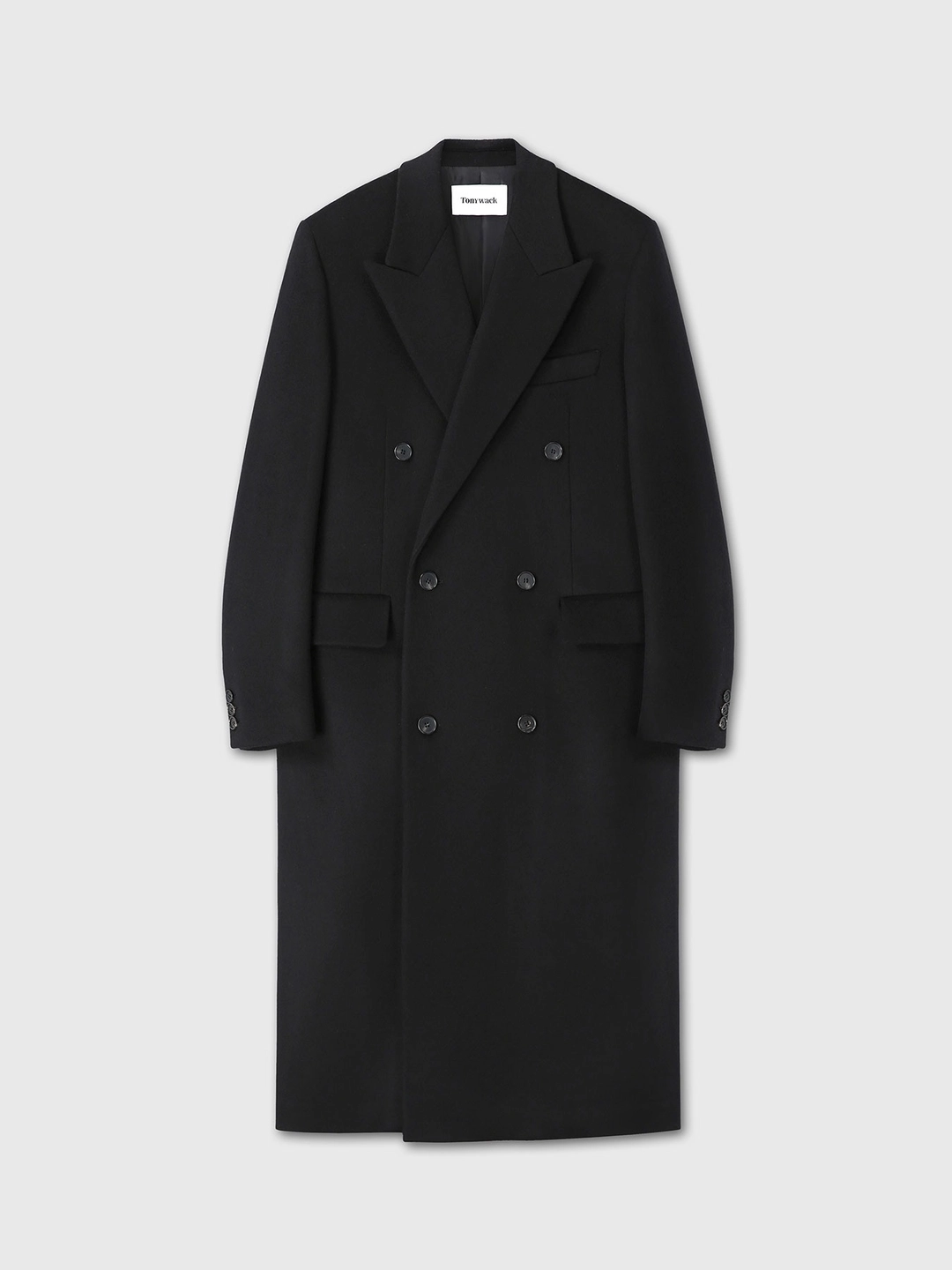 토니웩 (W) WOOL AND CASHMERE DOUBLE-BREASTED COAT_ BLACK 상품 이미지 1
