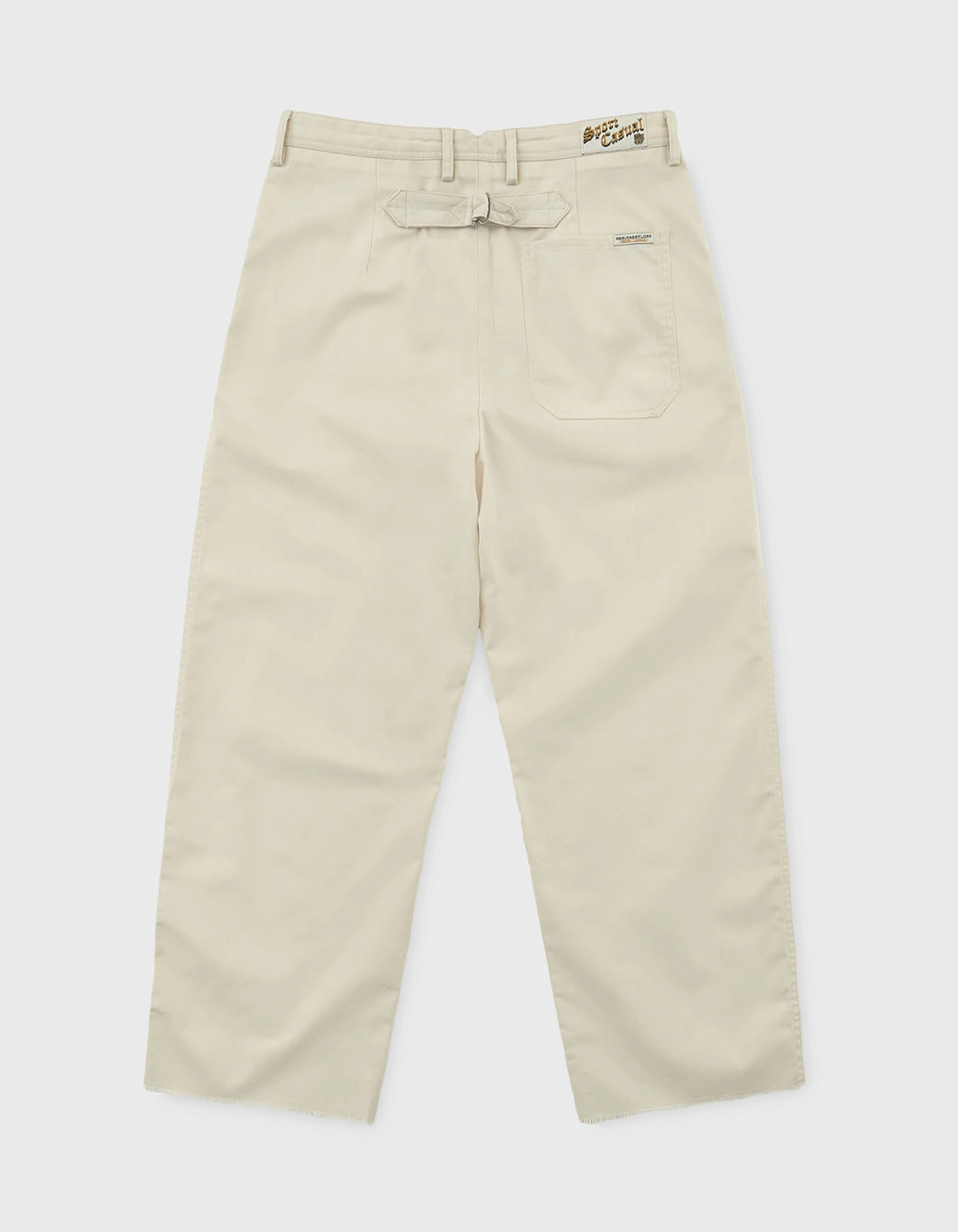 헤리티지플로스 RAW CUT CHINO PANTS / Ivory 상품 이미지 3