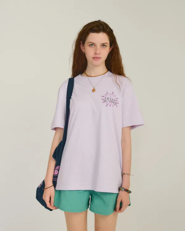 HS Sunburst Icon Tee_Light Purple
