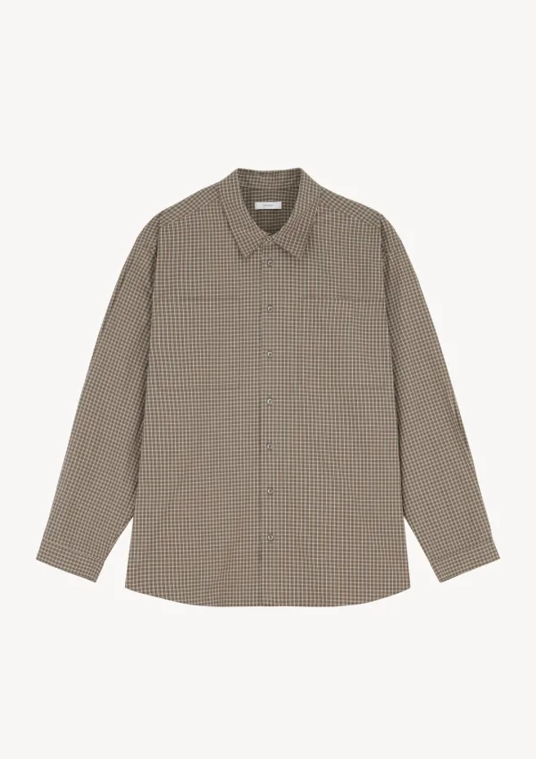 Devon Check Shirt in Brown