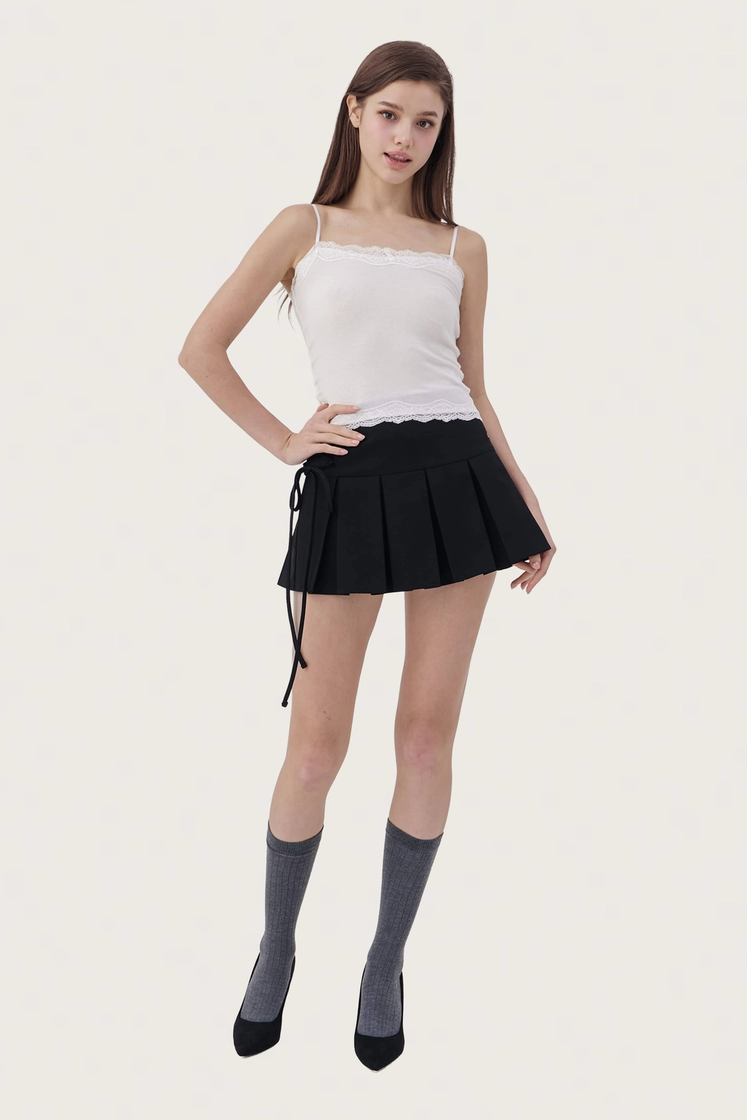 클리시어 Morning daisy lace top, White 상품 이미지 1