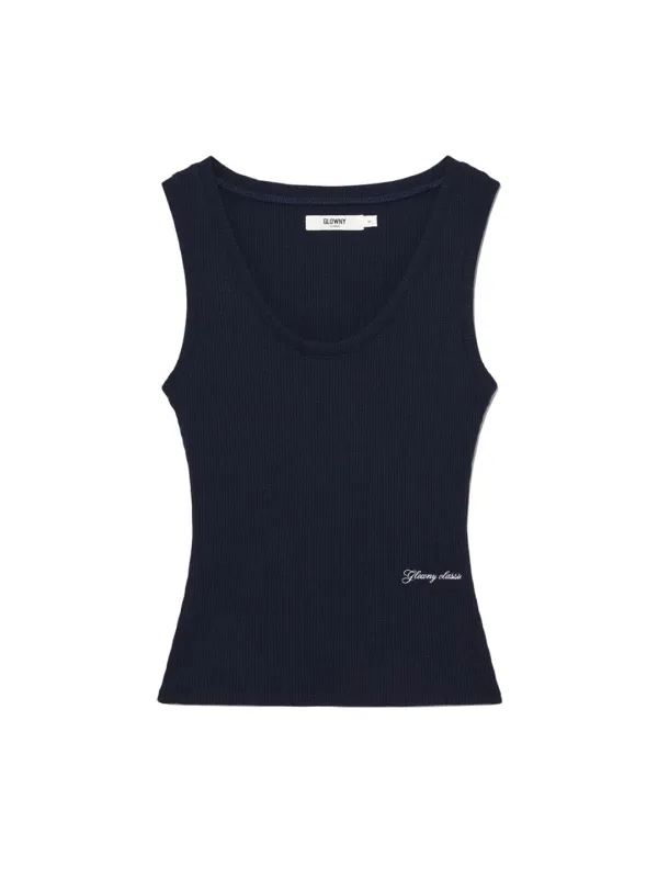 ROCKY WAFFLE SLEEVELESS TOP 2.0 (NAVY)