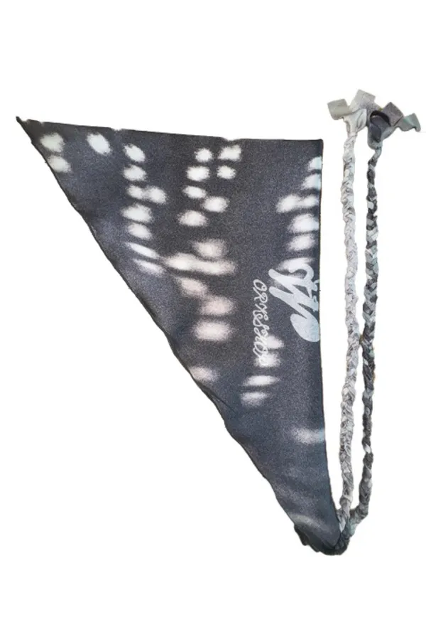 Cowhide Print Head Scarf,  Smudge