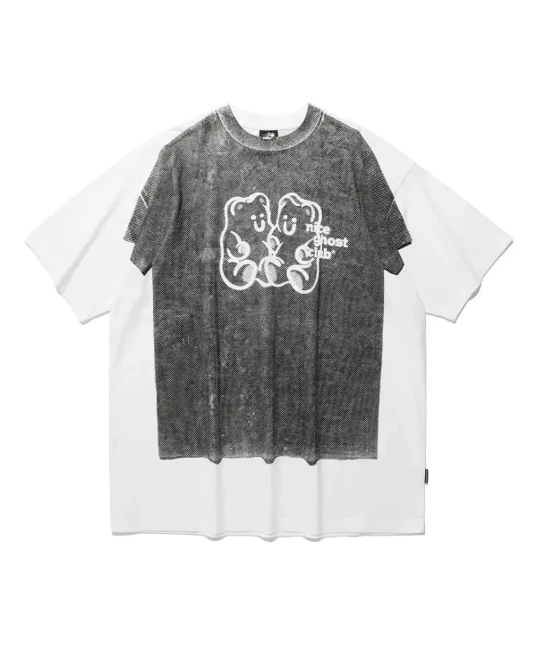 best selling printed big big tee[white]