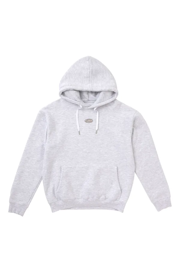 FOOT PRINT HOODIE-MELANGE GRAY