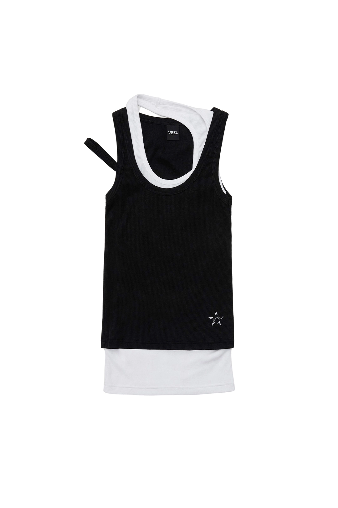 와이이이엘 DOUBLE-LAYERED TANK TOP BLACK 상품 이미지 3