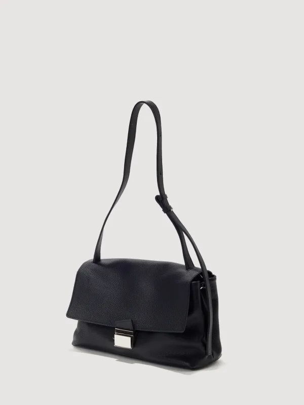 Delfi Satchel Bag Black